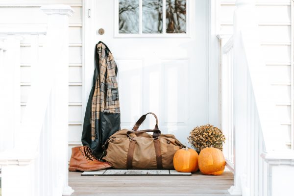 bag by front door