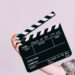 A clapper board or film slate