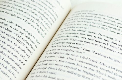 The pages of a book